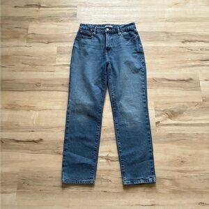 Good American Light Blue Straight Leg Denim Jeans